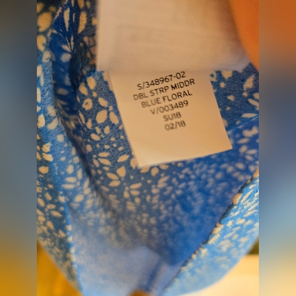 Gap midi floral blue dress, medium, new without tags - Picture 5 of 5